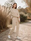 private label textured pullover